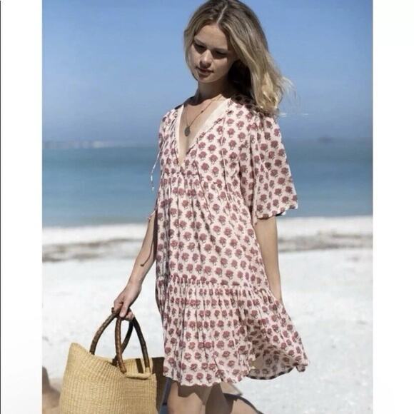 Emerson Fry Pink Floral Mini Dress - Picture 1 of 14